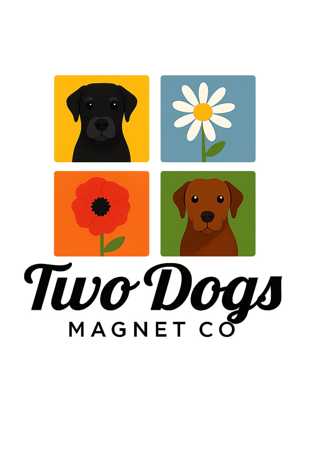 Two Dogs Magnet Co Logo